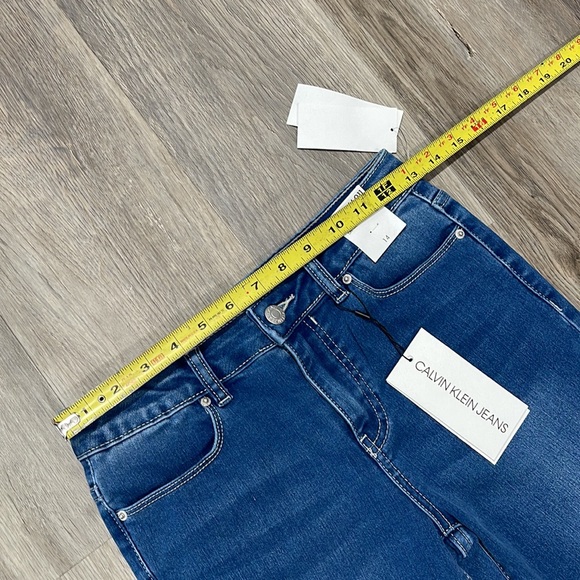NWT Calvin Klein Jeans size 14 girl mid-rise skinny blue jeans - Picture 9 of 14